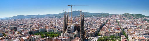 Aerial Panorama - Sagrada Familia, Barcelona