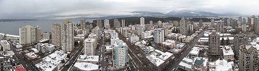 Vancouver West End - Aerial Panorama